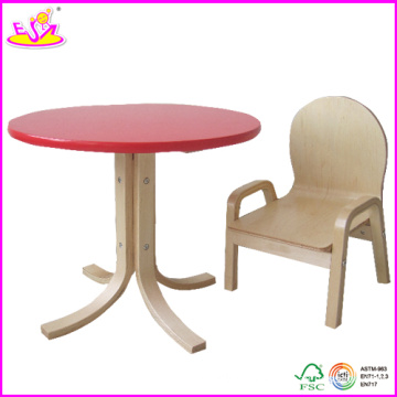 Belle table en bois et chaises jouets pour enfants, jolie table et chaises en bois pour enfants, table et chaises en bois W08g069